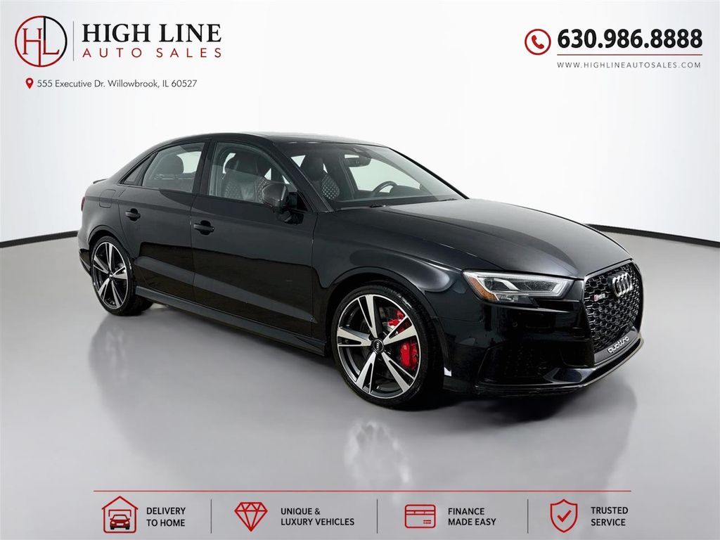 Mythos Black Metallic 2019 Audi RS 3 Sedan All-Wheel Drive 7-Speed Automatic
