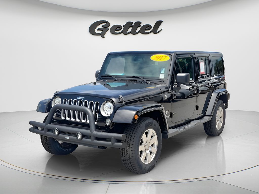 Black Clearcoat 2017 Jeep Wrangler Unlimited Sahara 4WD SUV / Crossover Four-Wheel Drive 5-Speed Automatic