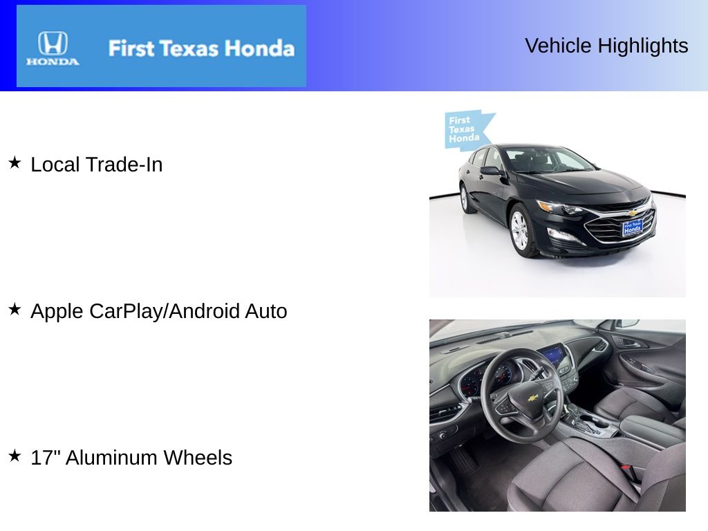 Used Car 2023 Chevrolet Malibu  Lt For Sale Under $20,000 In Austin, Texas