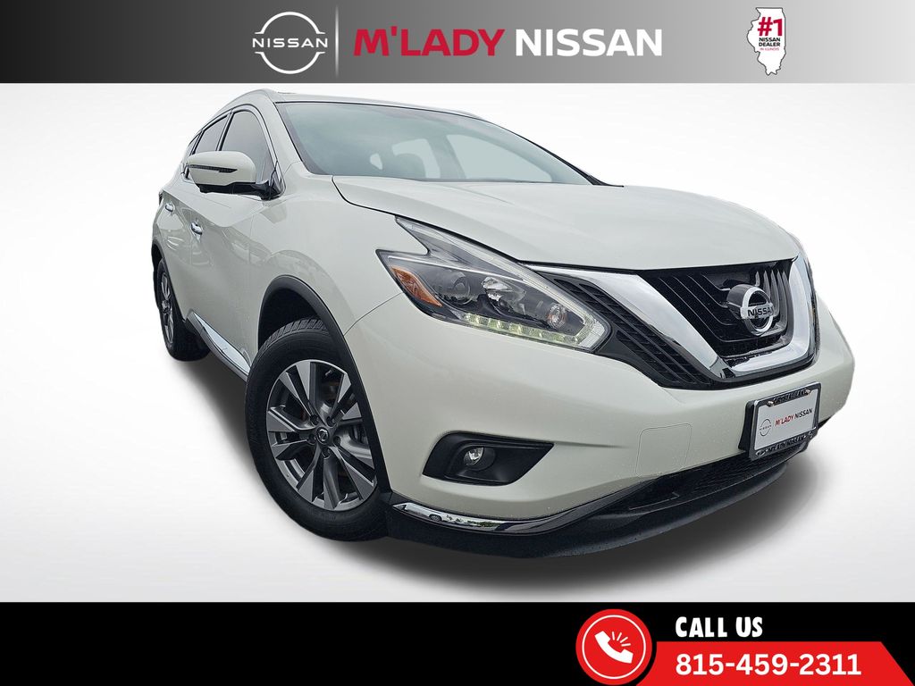 Pearl White 2018 Nissan Murano SL FWD SUV / Crossover Front-Wheel Drive Continuously Variable Transmission