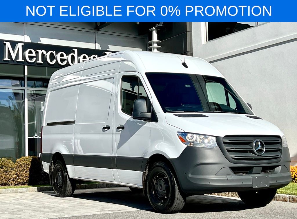 Arctic White 2025 Mercedes-Benz Sprinter Cargo 2500 144 RWD Van Rear-Wheel Drive 9-Speed Automatic