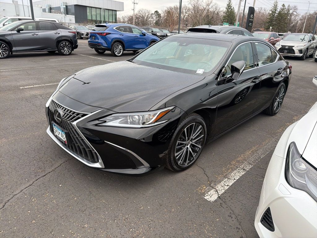 Black (Obsidian) 2025 Lexus ES 350 FWD Sedan Front-Wheel Drive 8-Speed Automatic