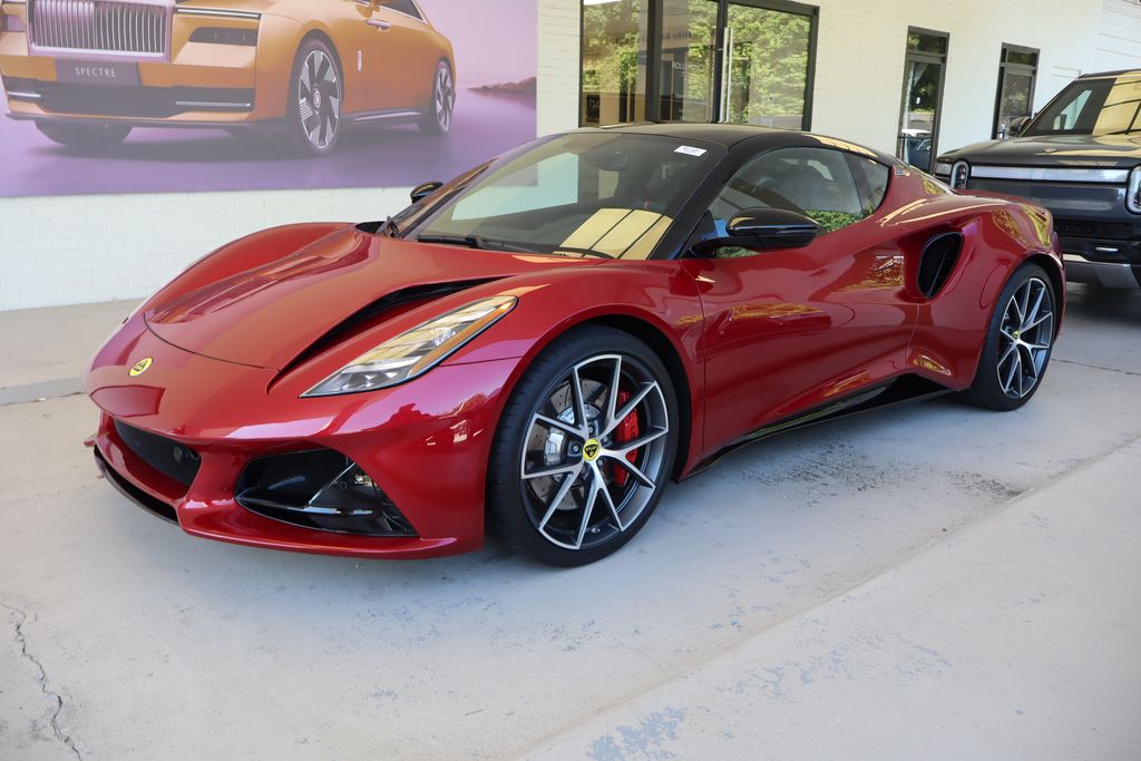 Magma Red 2025 Lotus Emira Coupe Rear-Wheel Drive 6-Speed Automatic