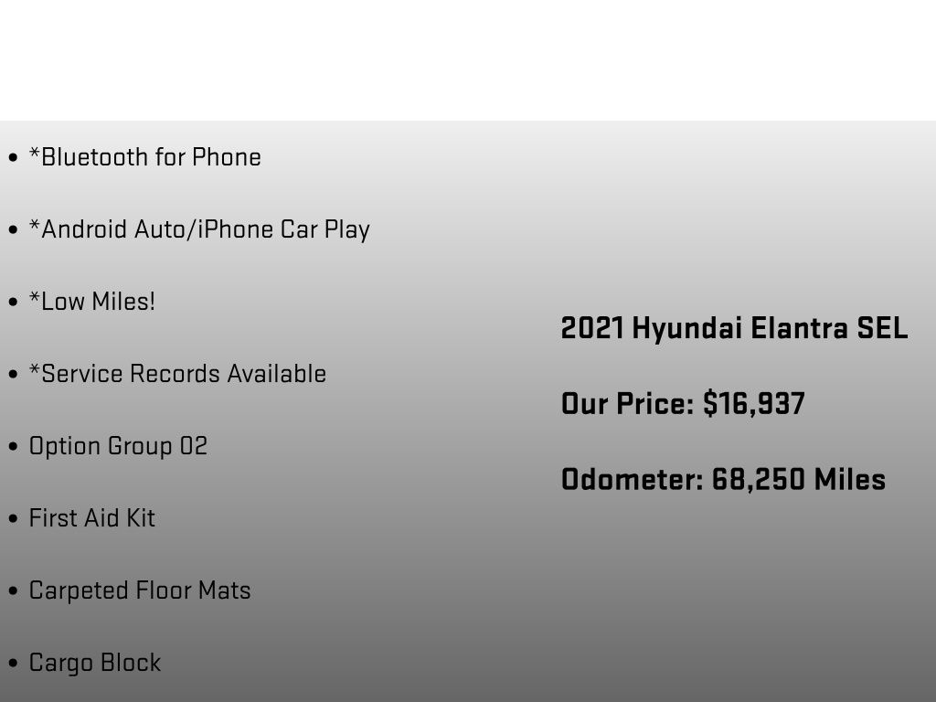 2021 Hyundai Elantra SEL Blue at Phil Fitts Ford