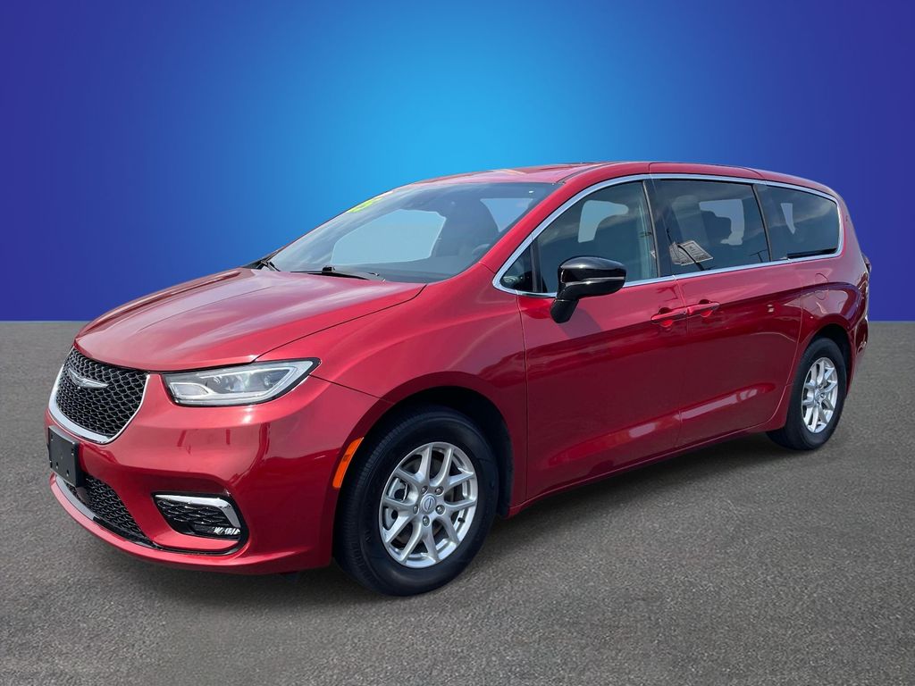 Red 2025 Chrysler Pacifica Minivan Front-Wheel Drive 9-Speed Automatic