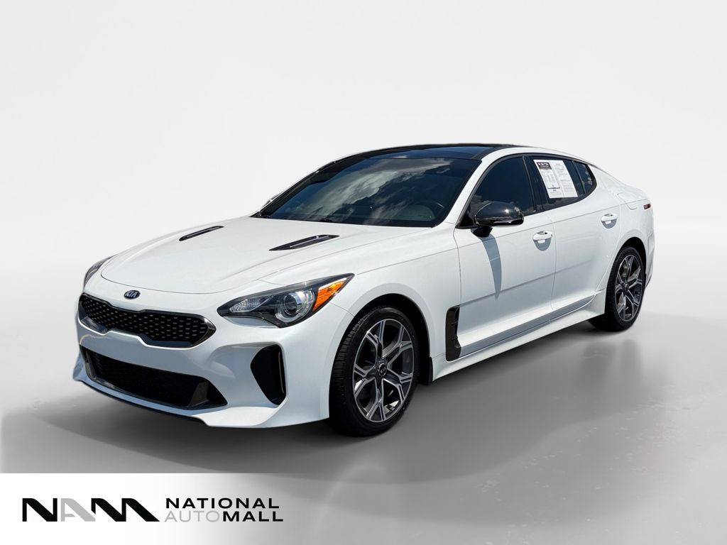 Snow White Pearl 2021 Kia Stinger Sedan Rear-Wheel Drive 8-Speed Automatic
