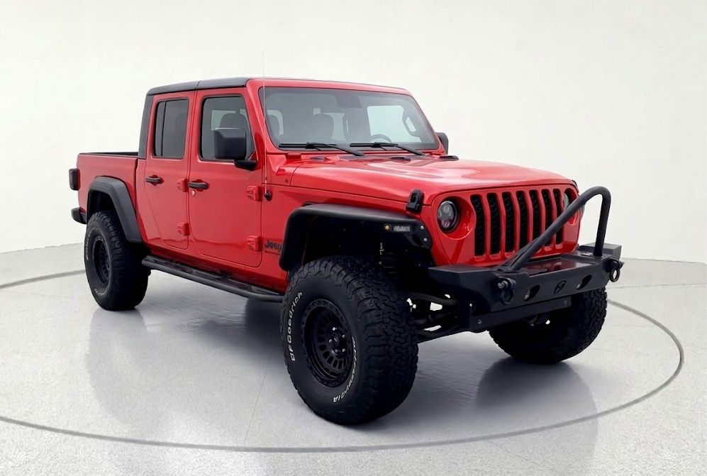 Firecracker Red Clearcoat 2020 Jeep Gladiator Sport Crew Cab 4WD Pickup Truck Four-Wheel Drive 8-Speed Automatic