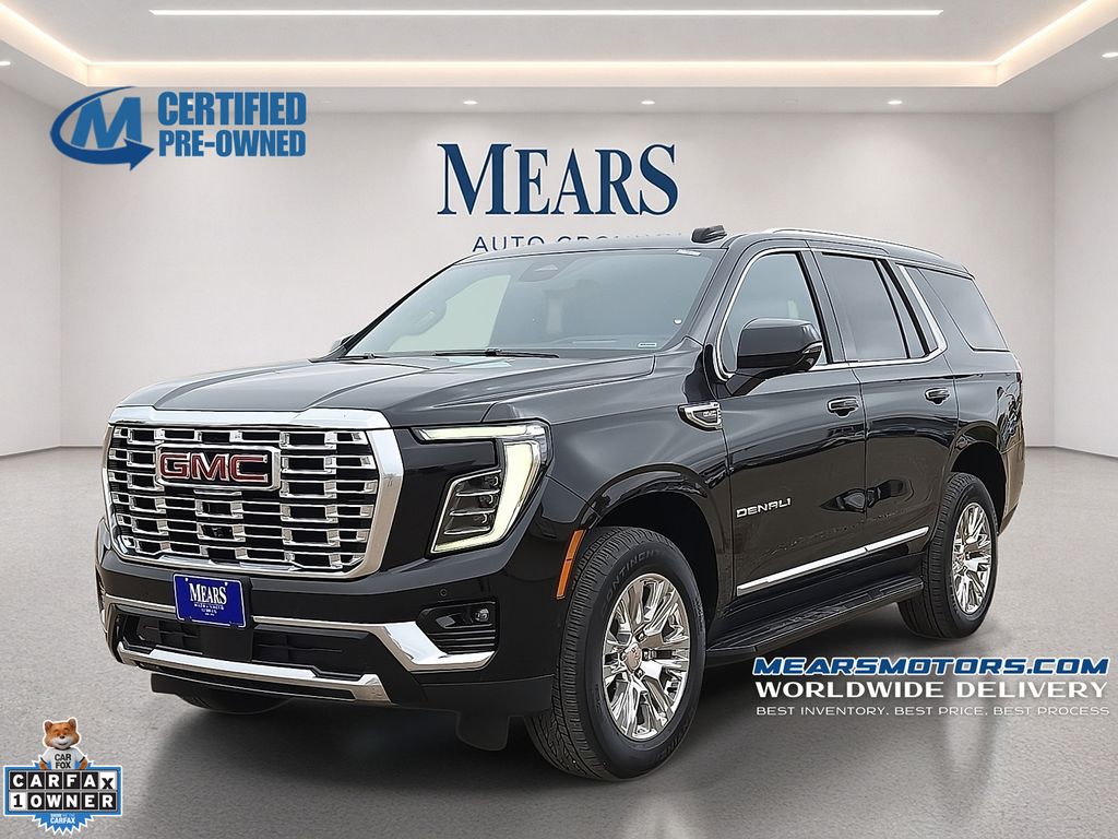 Onyx Black 2025 GMC Yukon Denali 4WD SUV / Crossover Four-Wheel Drive