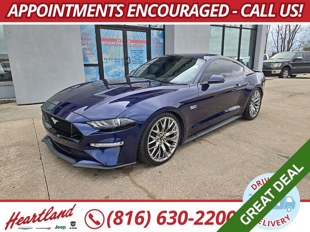 Kona Blue Metallic 2020 Ford Mustang GT Premium Coupe RWD Coupe Rear-Wheel Drive Automatic