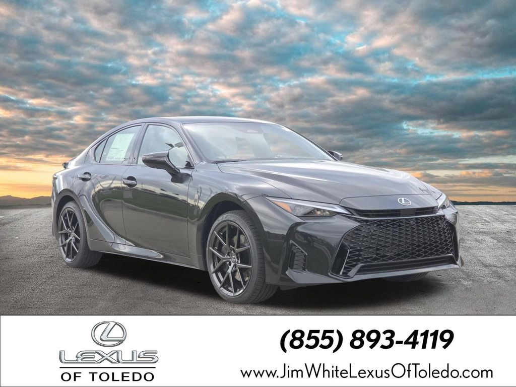 Black (Caviar) 2026 Lexus IS 350 F Sport Design AWD Sedan All-Wheel Drive 6-Speed Automatic