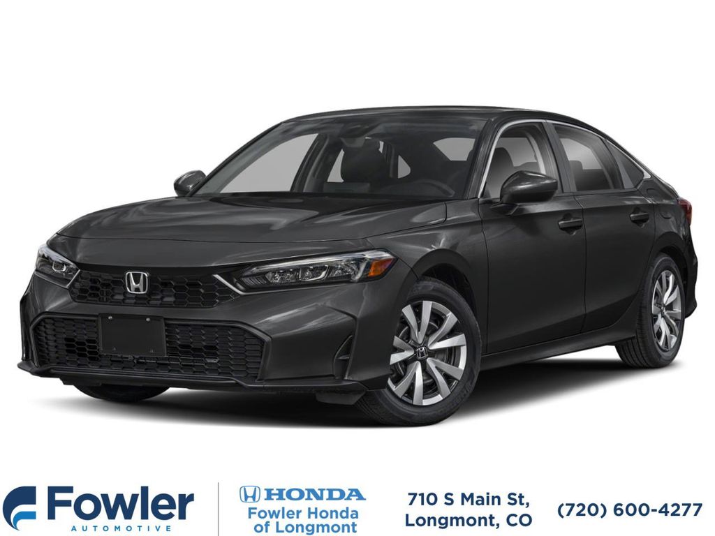 Crystal Black Pearl 2026 Honda Civic Sedan Front-Wheel Drive Continuously Variable Transmission