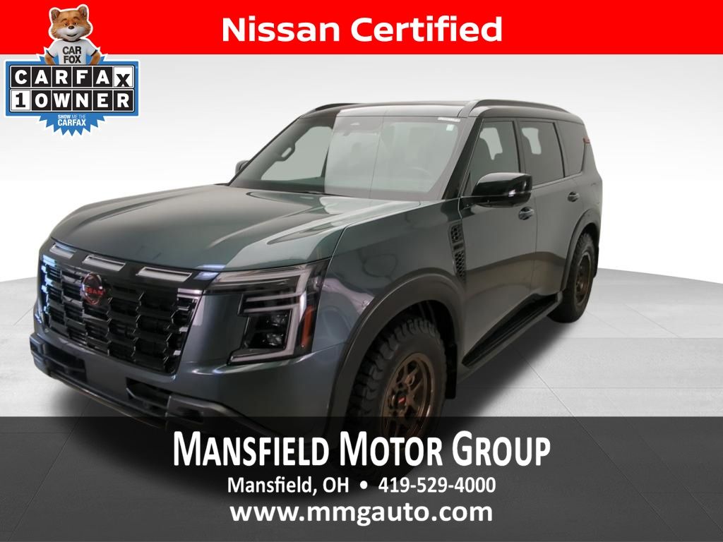 Alpine Metallic/Super Black 2025 Nissan Armada SUV / Crossover Four-Wheel Drive 9-Speed Automatic