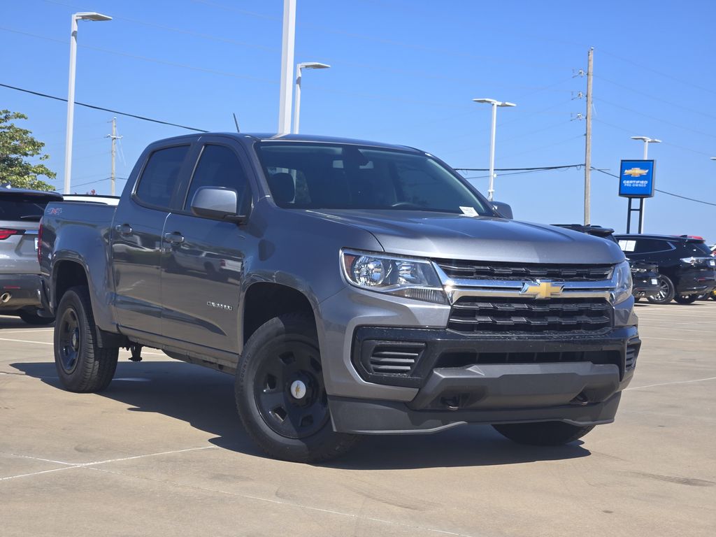 Gray (Satin Steel Metallic) 2022 Chevrolet Colorado Pickup Truck Four-Wheel Drive 8-Speed Automatic