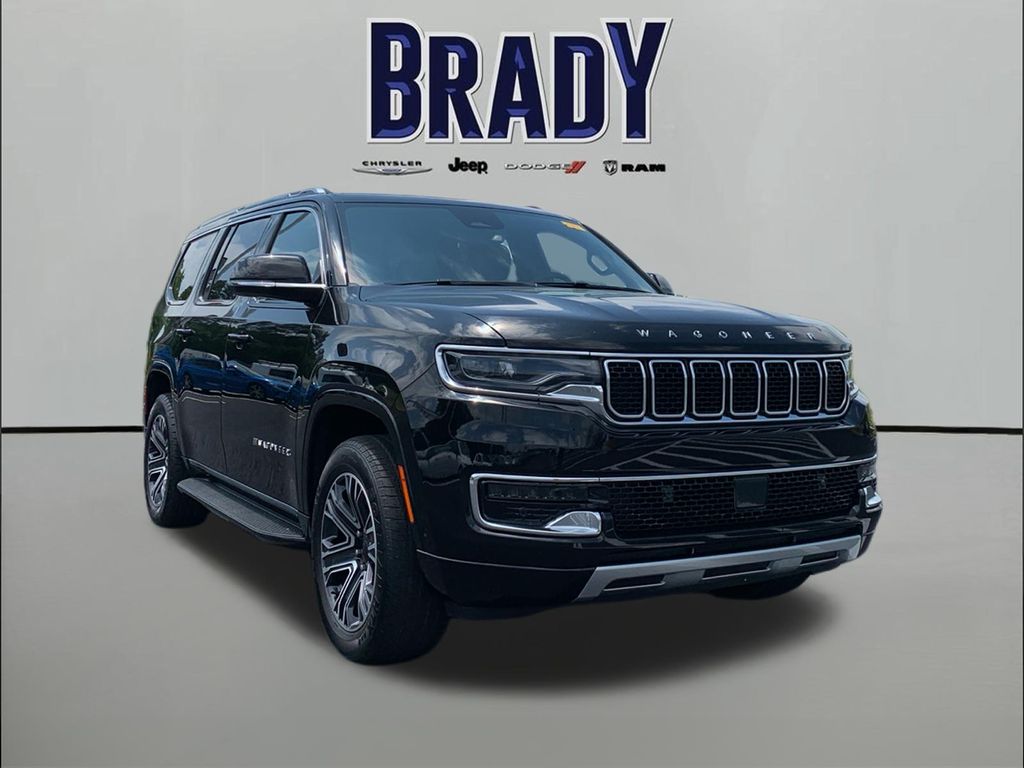 Diamond Black Crystal Pearlcoat 2024 Jeep Wagoneer Series II 4WD SUV / Crossover Four-Wheel Drive 8-Speed Automatic