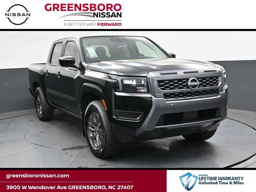 Super Black 2026 Nissan Frontier SV Crew Cab RWD Pickup Truck 4X2 9-Speed Automatic Overdrive