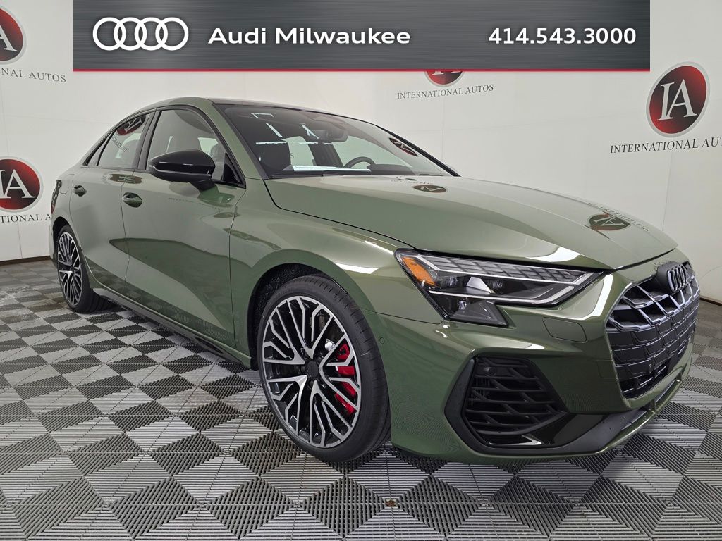 District Green Metallic 2026 Audi S3 Sedan All-Wheel Drive 7-Speed Automatic