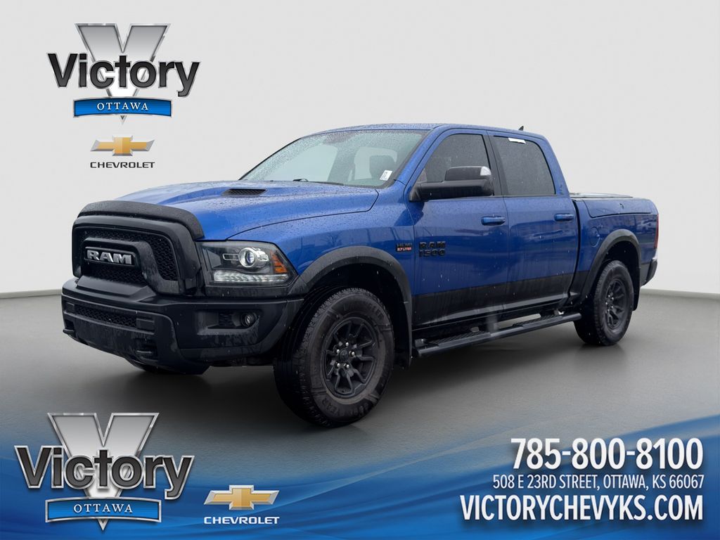 Blue Streak Pearlcoat 2018 RAM 1500 Pickup Truck Four-Wheel Drive 8-Speed Automatic