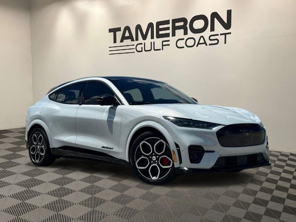 White Metallic 2023 Ford Mustang Mach-E SUV / Crossover All-Wheel Drive Automatic