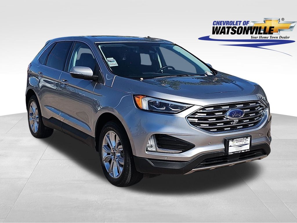 Iconic Silver Metallic 2022 Ford Edge SUV / Crossover All-Wheel Drive 8-Speed Automatic