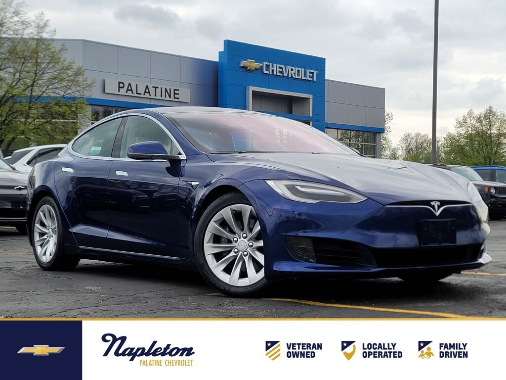 Blue 2016 Tesla Model S 90D AWD Sedan All-Wheel Drive 1-Speed Automatic