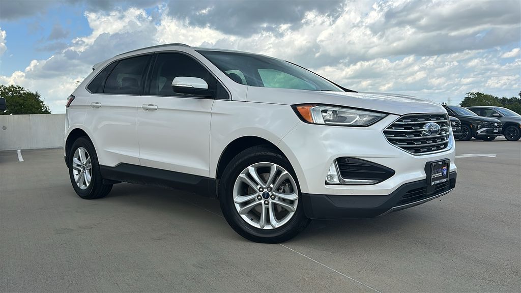 2019 Ford Edge SEL White at DeMontrond Gulf Freeway