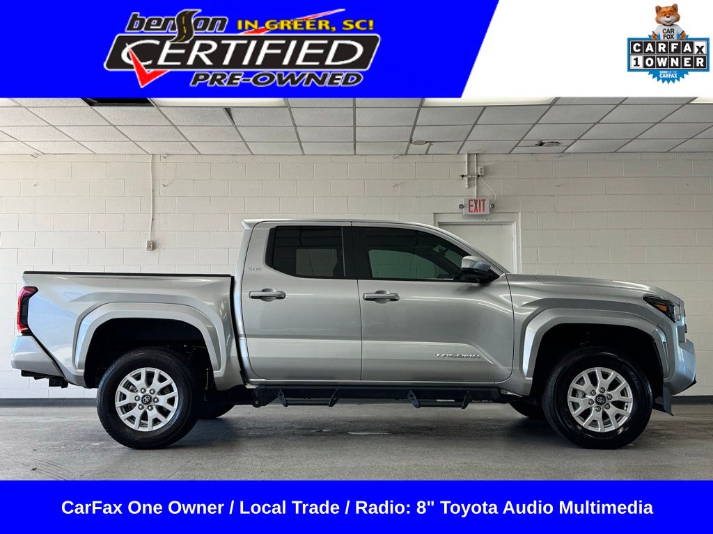 Celestial Silver Metallic 2024 Toyota Tacoma Pickup Truck Four-Wheel Drive 8-Speed Automatic