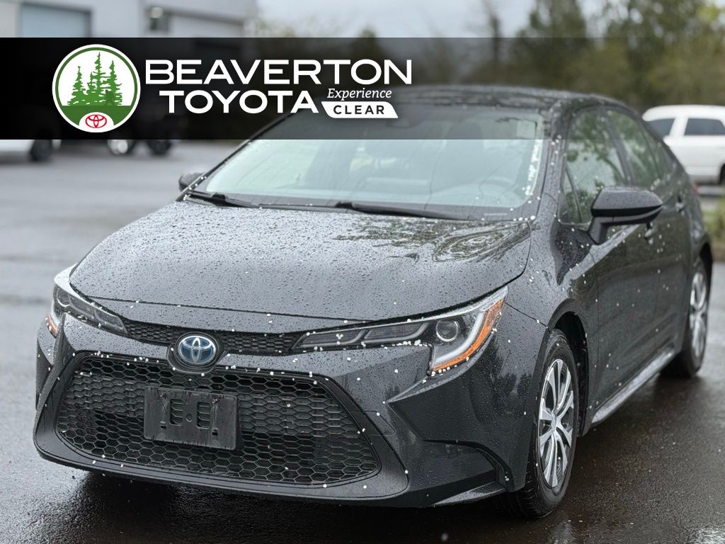 Black Sand Pearl 2022 Toyota Corolla Hybrid LE FWD Sedan Front-Wheel Drive Continuously Variable Transmission