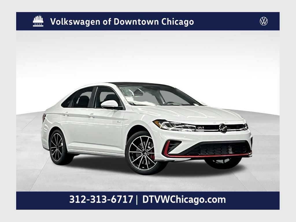Pure White 2026 Volkswagen Jetta GLI Sedan Front-Wheel Drive 6-Speed Manual