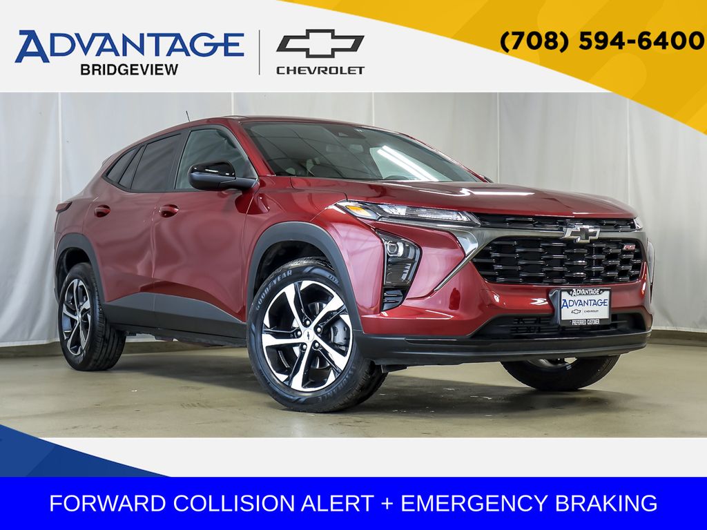 Red (Crimson Metallic) 2025 Chevrolet Trax RS with 1RS FWD SUV / Crossover Front-Wheel Drive 6-Speed Automatic