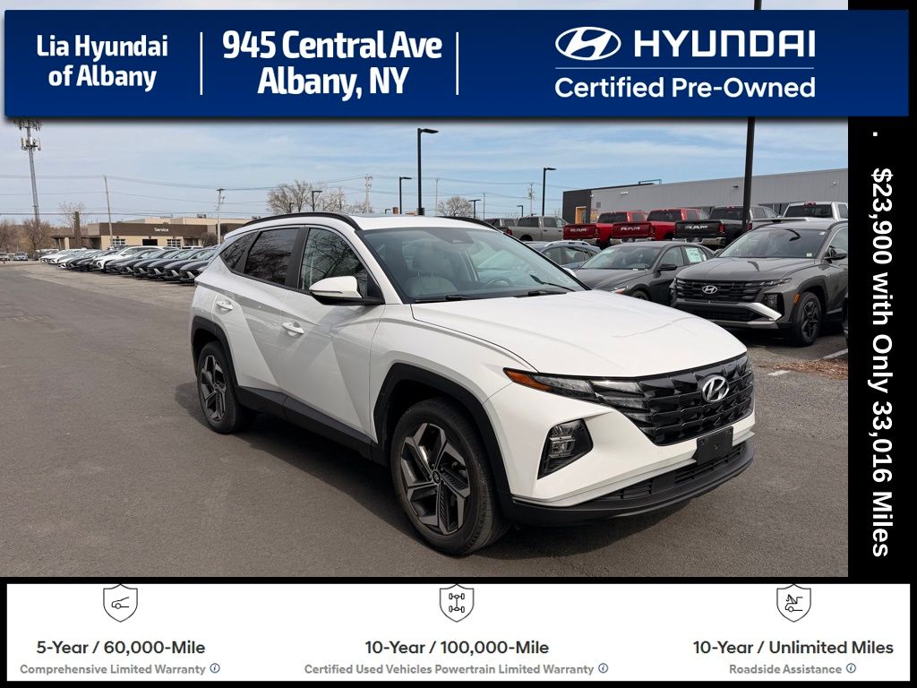 Serenity White Pearl 2023 Hyundai Tucson SEL AWD SUV / Crossover All-Wheel Drive 8-Speed Automatic