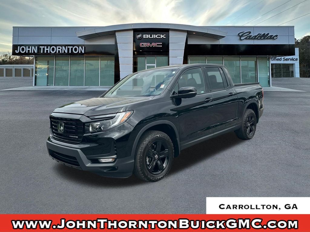 Crystal Black Pearl 2022 Honda Ridgeline Pickup Truck All-Wheel Drive 9-Speed Automatic