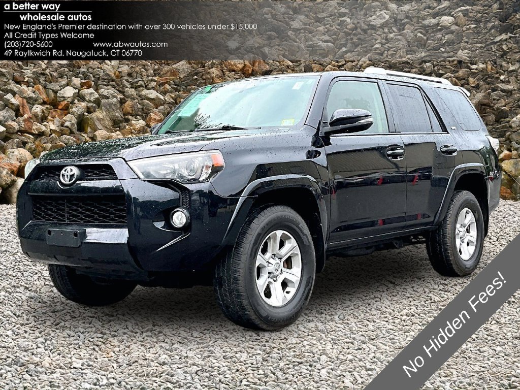 Midnight Black Metallic 2018 Toyota 4Runner SUV / Crossover Four-Wheel Drive 5-Speed Automatic Overdrive