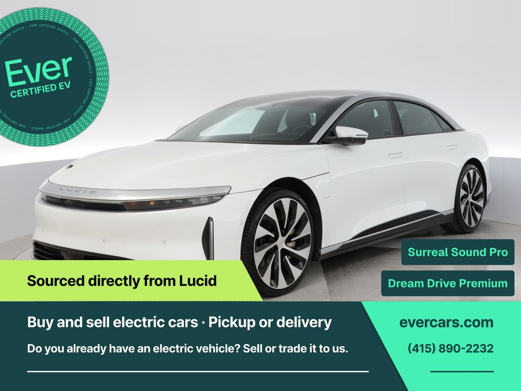 White 2024 Lucid Air Sedan All-Wheel Drive 1-Speed Automatic