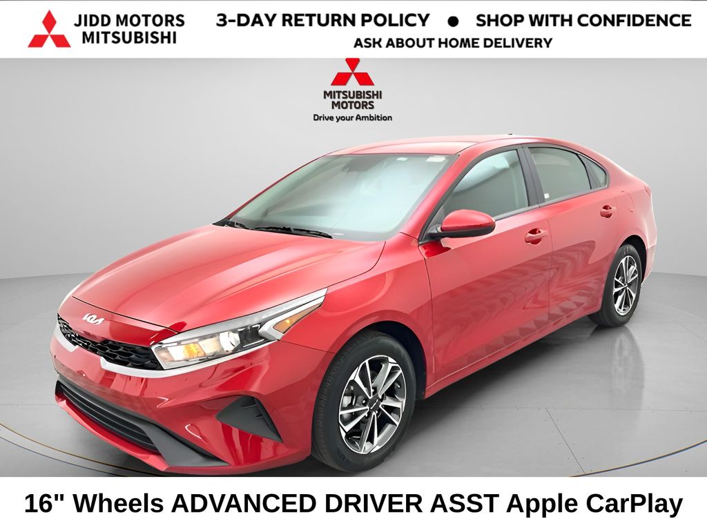 Currant Red 2024 Kia Forte LXS FWD Sedan Front-Wheel Drive Continuously Variable Transmission