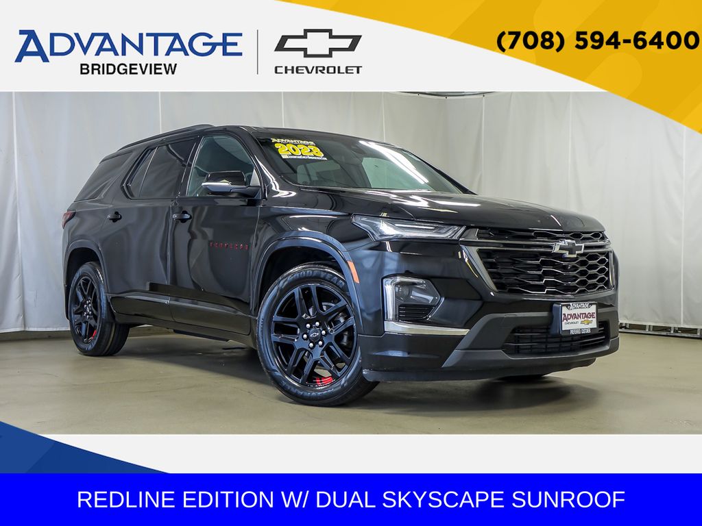 Mosaic Black Metallic 2023 Chevrolet Traverse SUV / Crossover Four-Wheel Drive 9-Speed Automatic