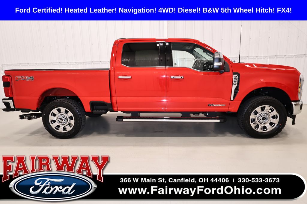 Race Red 2026 Ford F-350 Super Duty Lariat Crew Cab 4WD Pickup Truck Four-Wheel Drive Automatic
