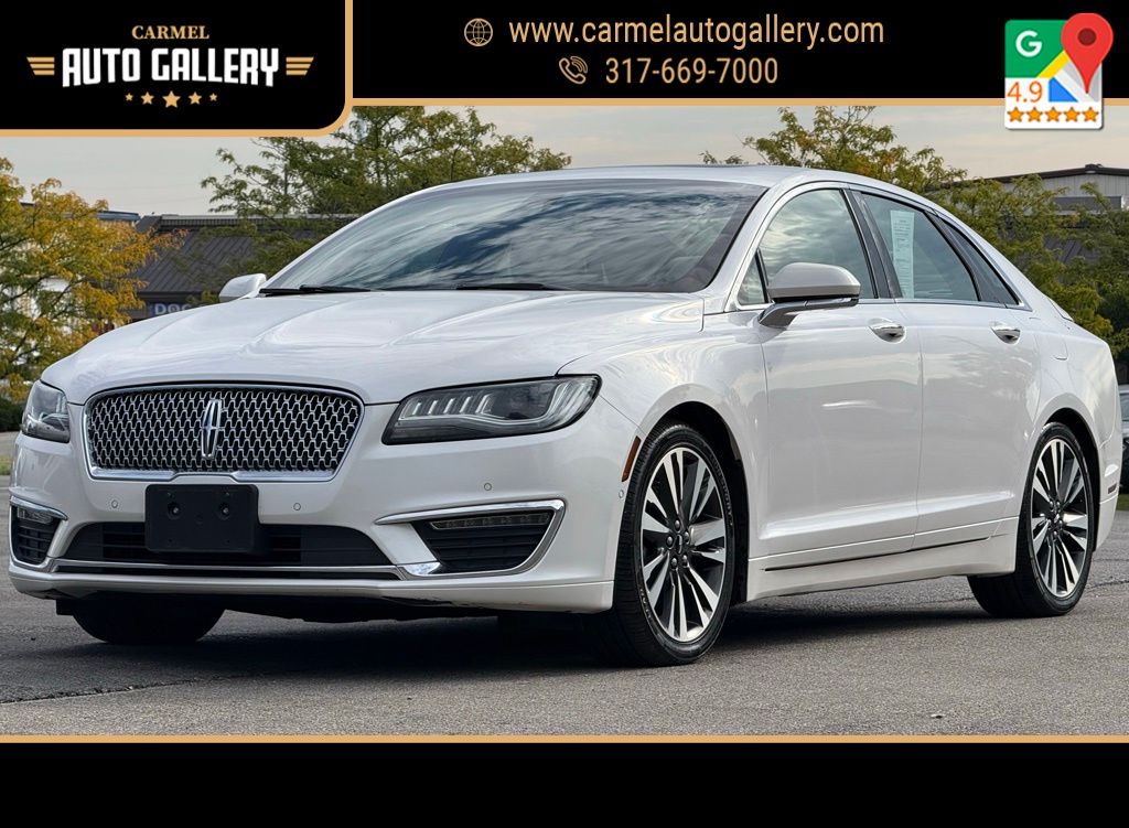 White Platinum Clearcoat Metallic 2019 Lincoln MKZ Sedan All-Wheel Drive 6-Speed Automatic