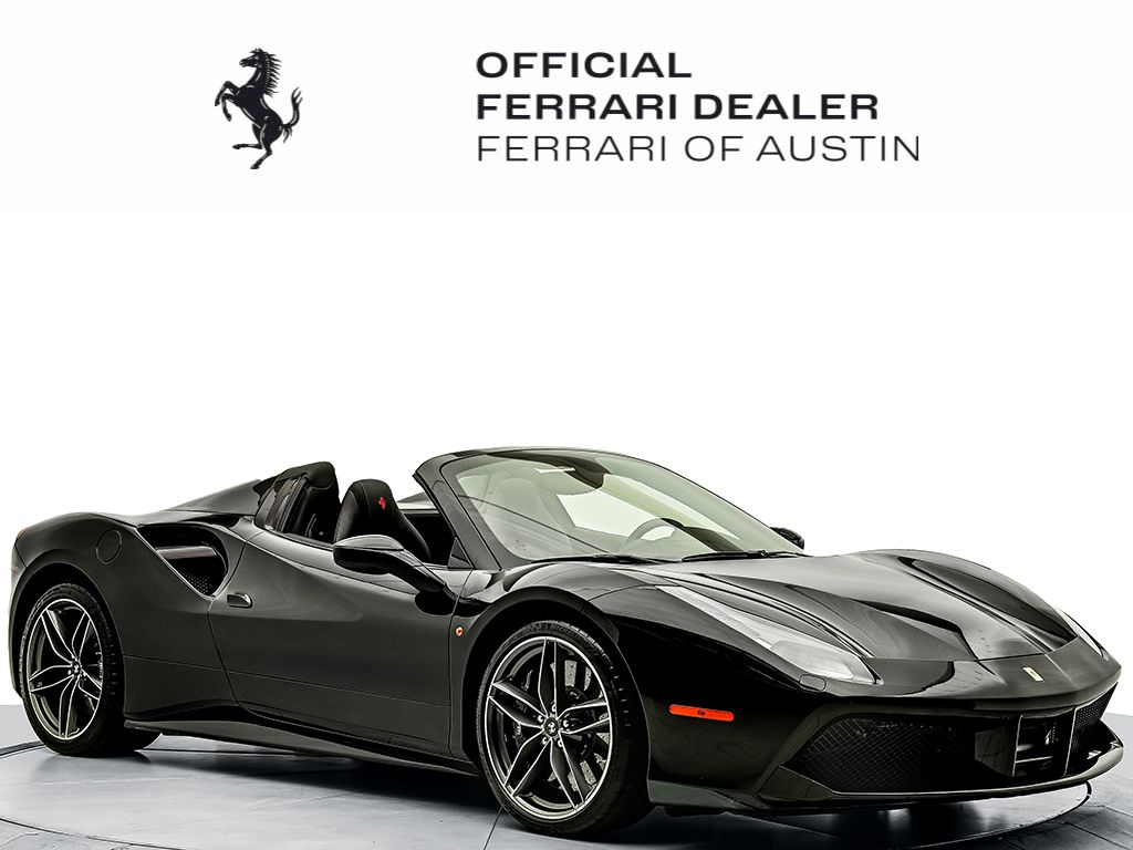 Nero Daytona 2019 Ferrari 488 Convertible Rear-Wheel Drive 7-Speed Automatic