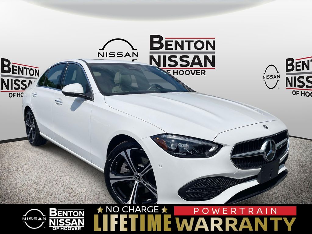 White 2025 Mercedes-Benz C-Class Sedan Rear-Wheel Drive 9-Speed Automatic