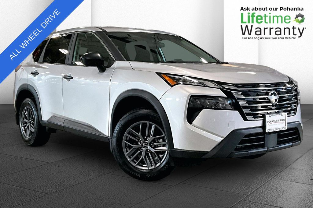 Brilliant Silver Metallic 2025 Nissan Rogue SUV / Crossover All-Wheel Drive Continuously Variable Transmission