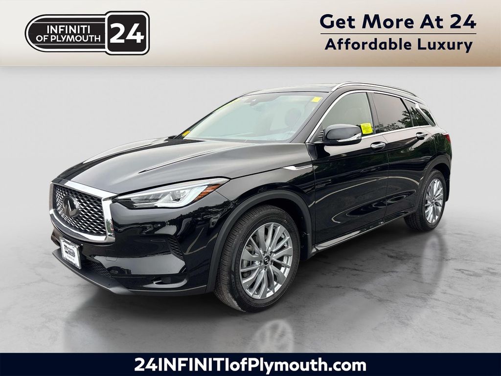 Black Obsidian 2025 INFINITI QX50 SUV / Crossover All-Wheel Drive Continuously Variable Transmission