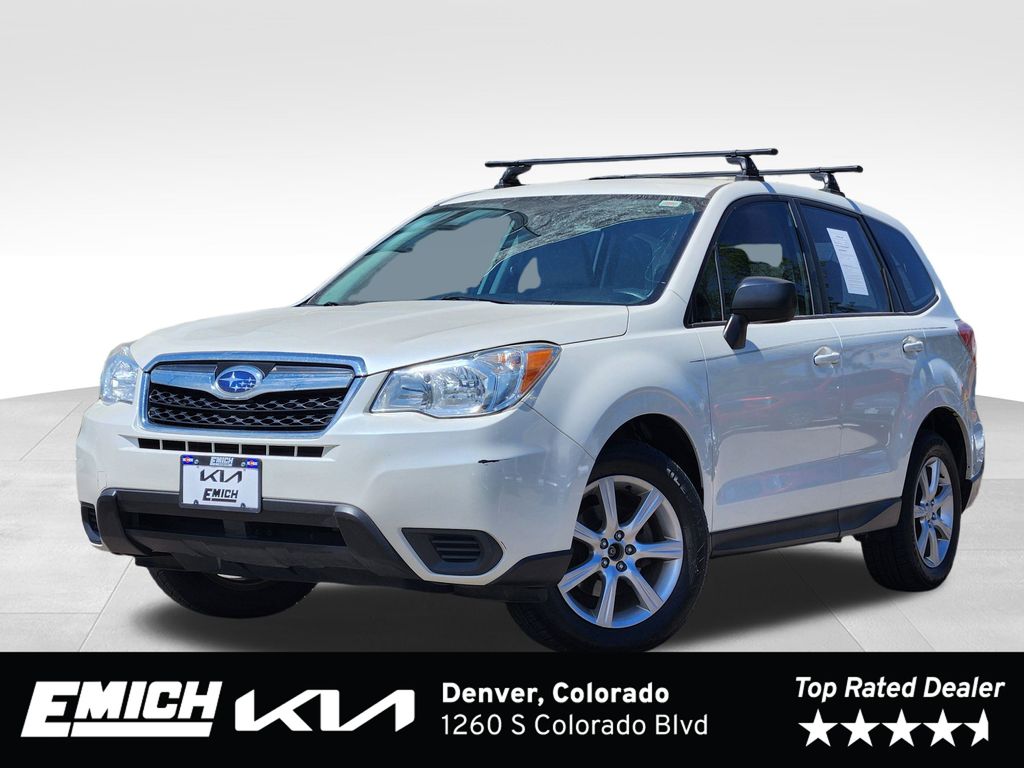 Satin White Pearl 2015 Subaru Forester SUV / Crossover All-Wheel Drive 6-Speed Manual