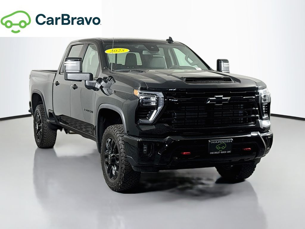 Black 2025 Chevrolet Silverado 3500HD Pickup Truck Four-Wheel Drive Automatic