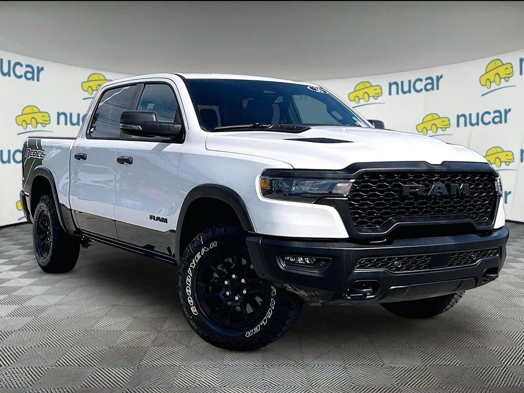 Bright White Clearcoat 2026 RAM 1500 Pickup Truck Four-Wheel Drive 8-Speed Automatic