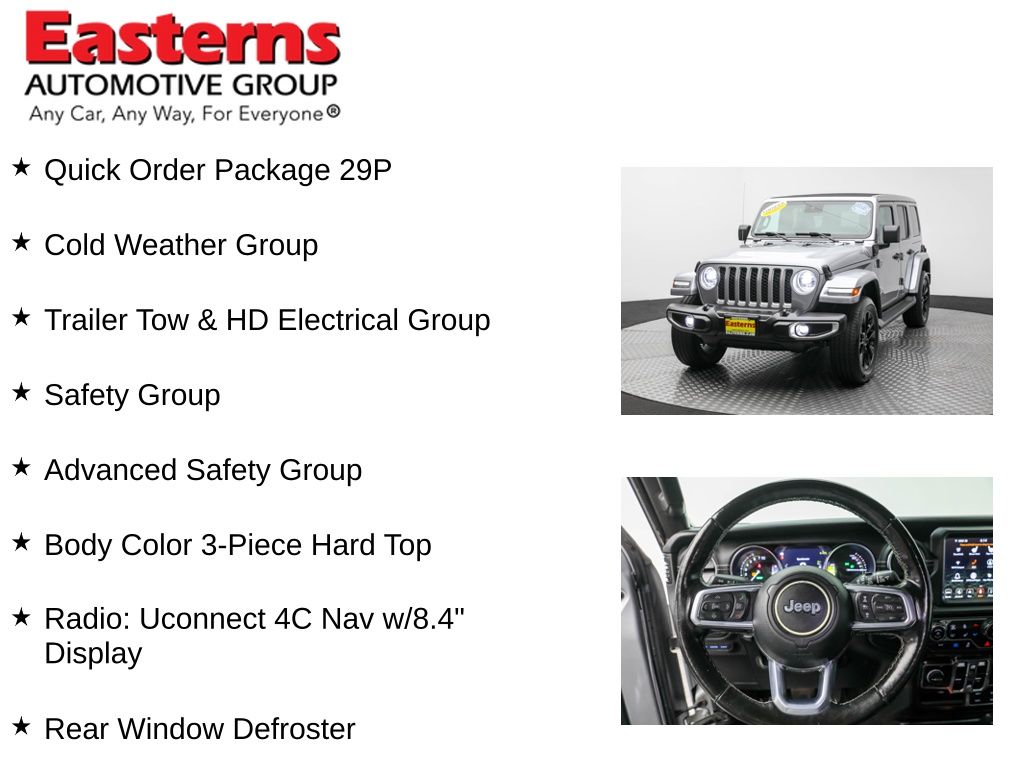 Used 2021 Silver Jeep Unlimited Sahara 4xe image 11