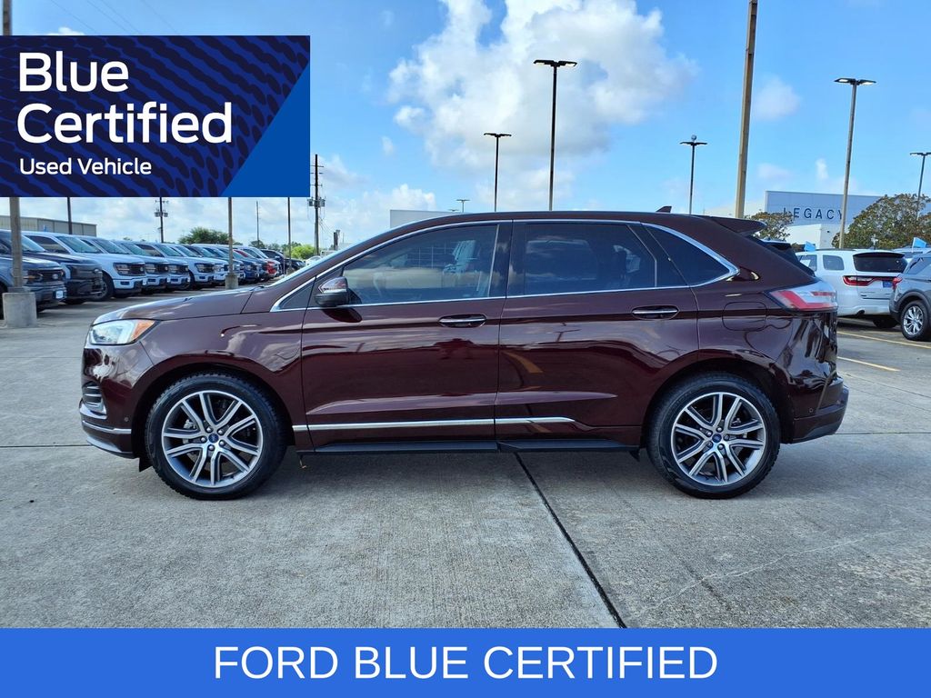2019 Ford Edge Titanium Red at Bravo Nissan