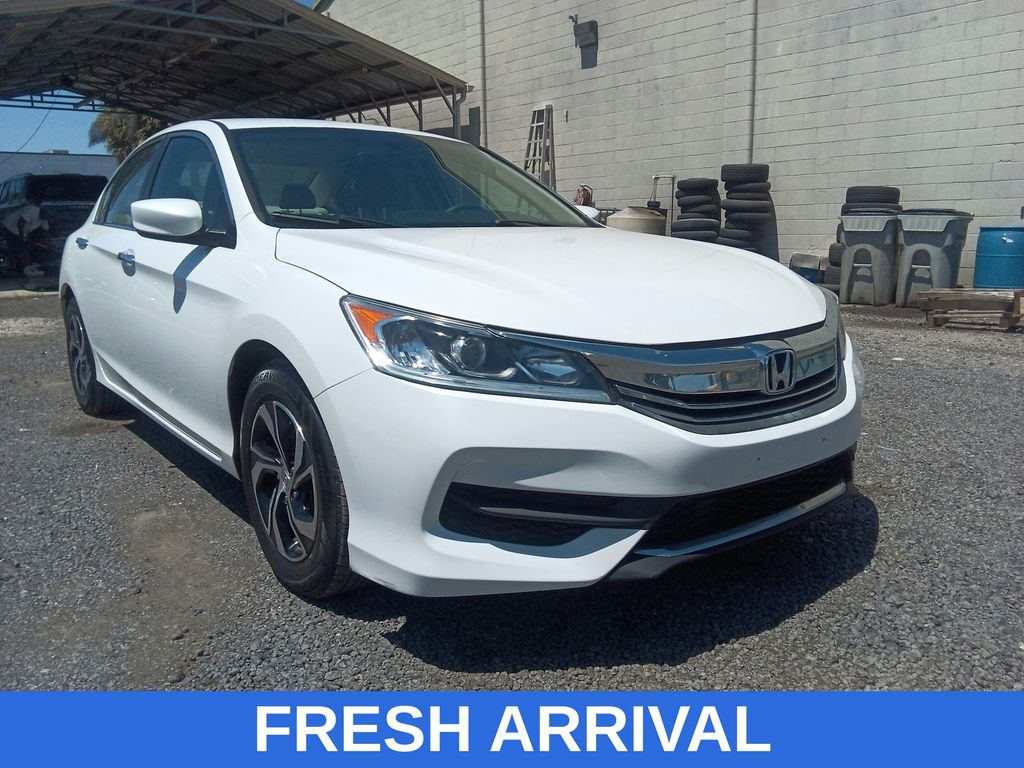 White 2017 Honda Accord LX FWD Sedan Front-Wheel Drive Continuously Variable Transmission