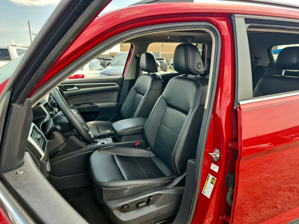2022 Volkswagen Atlas 3.6L V6 SE w/Technology Red at DeMontrond Auto Country