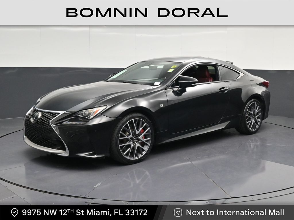 Black (Caviar) 2017 Lexus RC 200t RWD Coupe Rear-Wheel Drive 8-Speed Dual Clutch