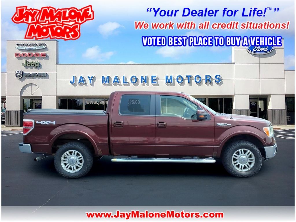 Red 2010 Ford F-150 Pickup Truck Four-Wheel Drive 6-Speed Automatic